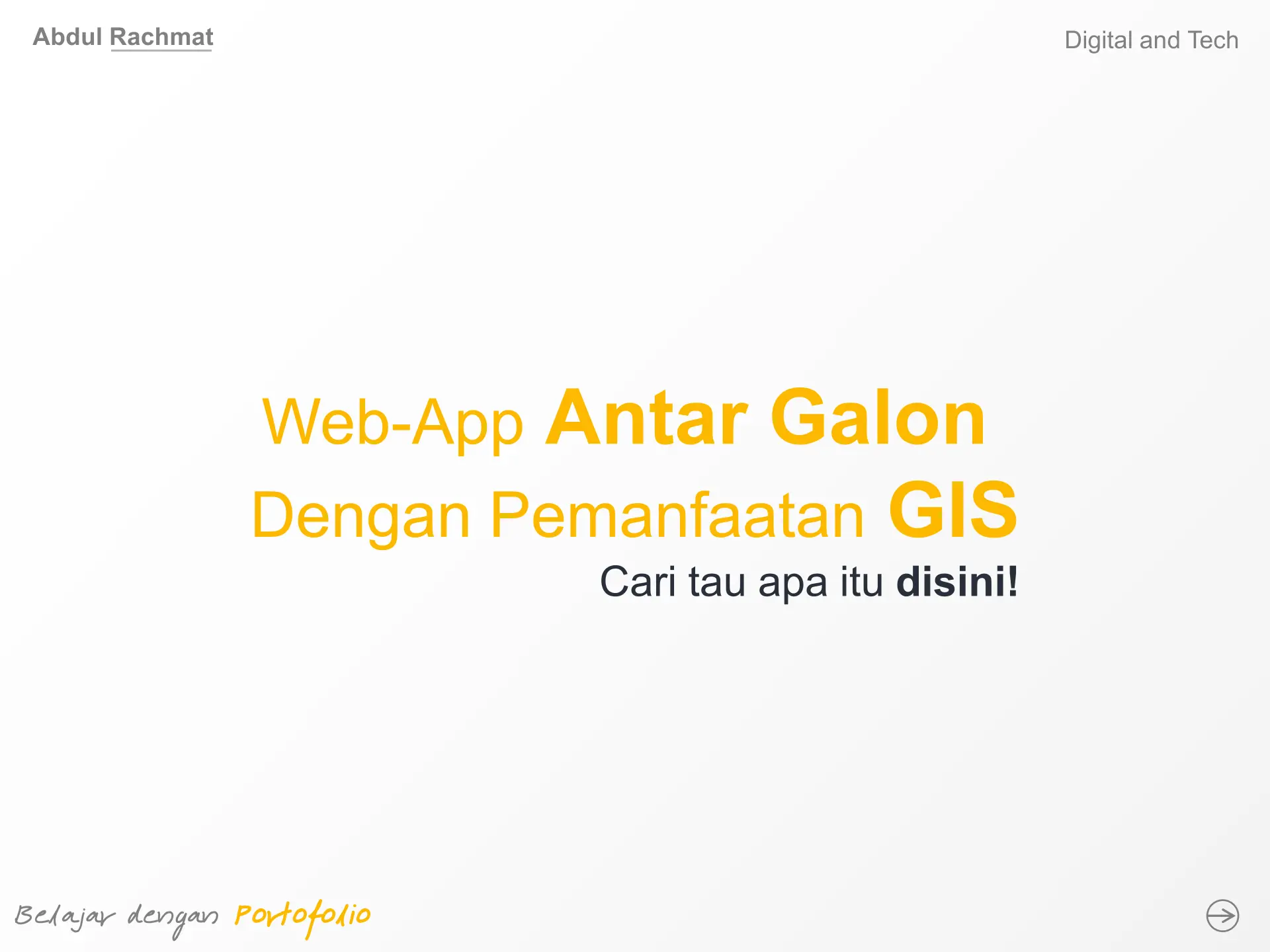 Web-App Antar Galon Dengan Pemanfaatan GIS