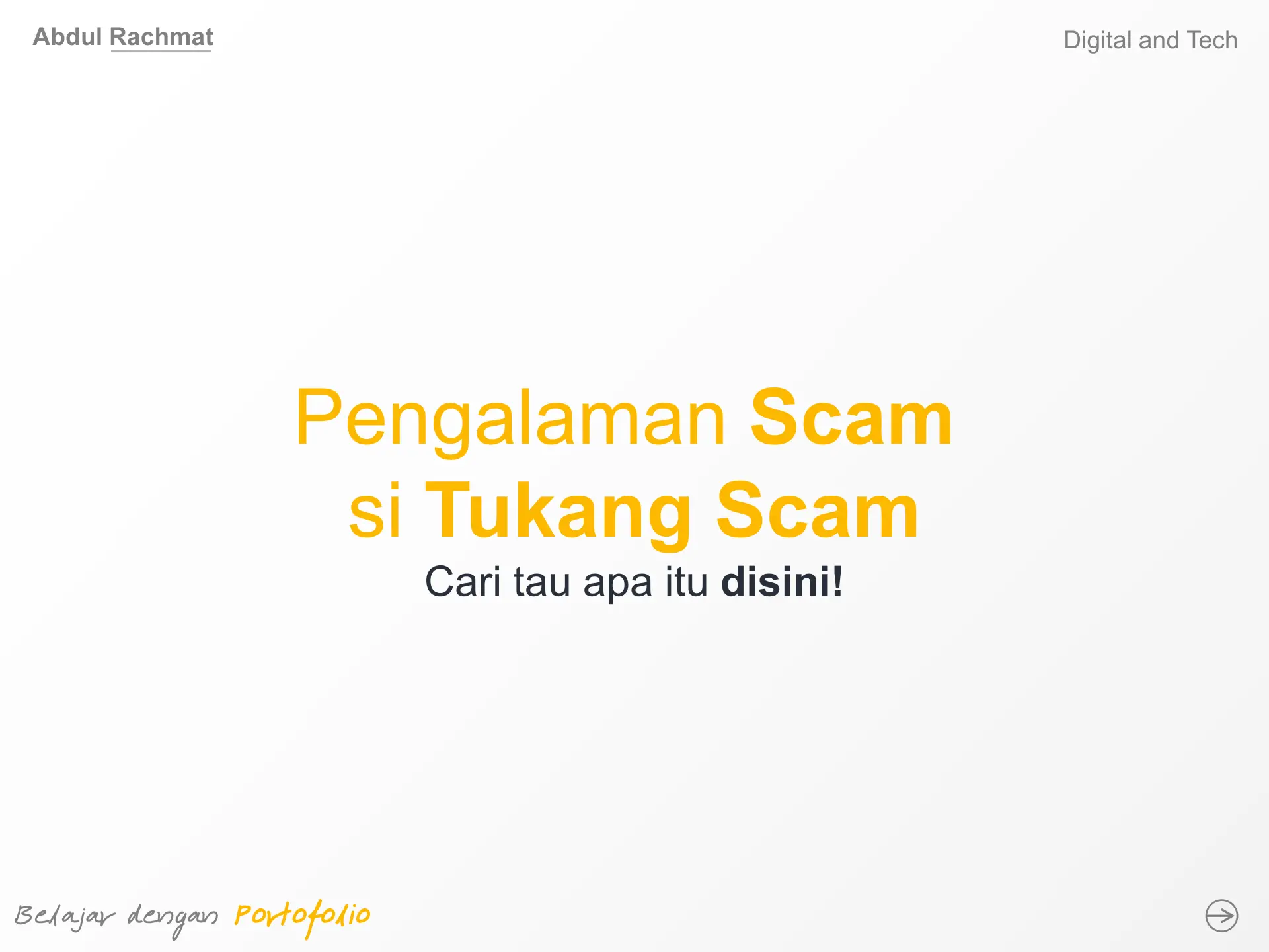 Pengalaman Scam  si Tukang Scam